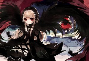 Rating: Safe Score: 0 Tags: 1girl 2girls amesawa_mokke bad_id bad_pixiv_id bangs black_feathers black_wings blonde_hair dress feathered_wings feathers flower frills gothic_lolita hairband image lolita_fashion long_hair long_sleeves looking_at_viewer multiple_girls red_eyes ribbon rose rozen_maiden shinku silver_hair solo suigintou wings User: admin