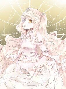 Rating: Safe Score: 0 Tags: 1girl doll_joints dress eyepatch flower frills hair_flower hair_ornament image joints kirakishou long_hair pink_hair rose silk solo spider_web thorns two_side_up very_long_hair vines yellow_eyes User: admin