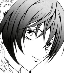 Rating: Safe Score: 0 Tags: 1boy 1girl blush close-up face greyscale hair_between_eyes image monochrome simple_background solo suiseiseki white_background User: admin