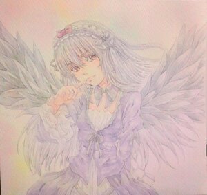 Rating: Safe Score: 0 Tags: 1girl black_hair black_wings bow dress feathered_wings feathers image long_hair looking_at_viewer ribbon smile solo solo_wing suigintou traditional_media watercolor_(medium) wings User: admin