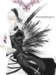Rating: Safe Score: 0 Tags: 1girl auto_tagged black_dress black_wings dress feathers flower frills from_side hairband image juliet_sleeves long_hair long_sleeves profile puffy_sleeves simple_background solo suigintou white_background wings User: admin