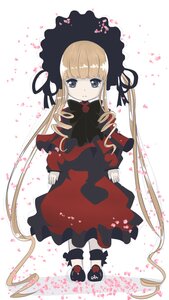 Rating: Safe Score: 0 Tags: 1girl bangs blonde_hair blue_eyes bonnet bow capelet dress flower heart image long_hair long_sleeves looking_at_viewer pantyhose petals rose shinku solo twintails very_long_hair User: admin