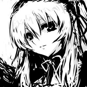 Rating: Safe Score: 0 Tags: 1girl face greyscale image looking_at_viewer monochrome short_hair simple_background solo suigintou white_background User: admin