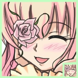 Rating: Safe Score: 0 Tags: 1girl blush close-up closed_eyes face flower hair_flower hair_ornament image kirakishou long_hair open_mouth pink_flower pink_hair pink_rose rose smile solo white_rose User: admin