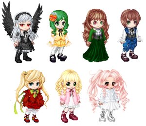 Rating: Safe Score: 0 Tags: 6+girls blonde_hair bow brown_hair chibi dress frills full_body green_hair heterochromia hina_ichigo image kanaria long_hair long_sleeves looking_at_viewer multiple multiple_girls pink_hair red_eyes shinku sisters smile souseiseki standing suigintou suiseiseki tagme twins twintails very_long_hair wings User: admin