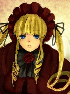 Rating: Safe Score: 0 Tags: 1girl blonde_hair blue_eyes bonnet bow bowtie drill_hair flower image long_hair long_sleeves looking_at_viewer red_flower red_rose rose shinku solo twin_drills twintails upper_body User: admin