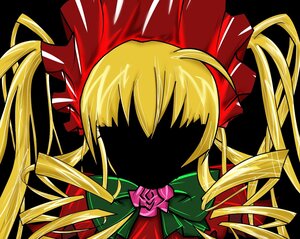 Rating: Safe Score: 0 Tags: 1girl blonde_hair bow face image long_hair parody portrait ribbon shinku solo style_parody twintails User: admin
