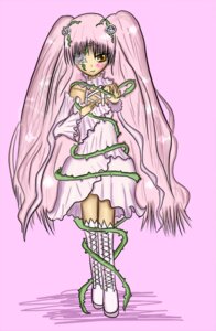 Rating: Safe Score: 0 Tags: 1girl blush boots dress flower frills full_body image kirakishou knee_boots long_hair pink_hair smile solo thigh_boots thighhighs twintails very_long_hair vines yellow_eyes User: admin