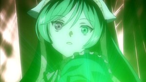 Rating: Safe Score: 0 Tags: 1girl green_theme image long_hair looking_at_viewer monochrome solo suiseiseki upper_body User: admin