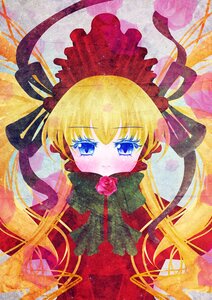 Rating: Safe Score: 0 Tags: 1girl blonde_hair blue_eyes blush bonnet bow bowtie dress flower image long_hair looking_at_viewer red_dress red_flower rose shinku solo tears traditional_media twintails very_long_hair User: admin