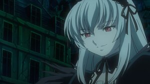 Rating: Safe Score: 3 Tags: 1girl black_ribbon black_wings closed_mouth dress frills hairband image long_hair looking_at_viewer red_eyes ribbon rose smile solo suigintou wings User: admin