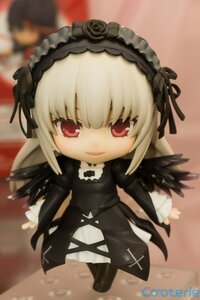 Rating: Safe Score: 0 Tags: 1girl black_dress black_ribbon black_wings blurry blurry_background chibi depth_of_field doll dress frills hairband long_hair long_sleeves looking_at_viewer red_eyes ribbon smile solo standing suigintou wings User: admin