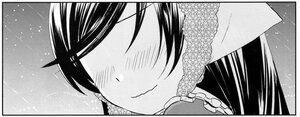 Rating: Safe Score: 0 Tags: 1girl blush close-up closed_mouth comic greyscale image long_hair monochrome sky smile solo star_(sky) starry_sky suiseiseki User: admin