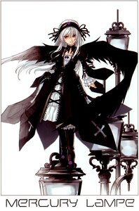 Rating: Safe Score: 0 Tags: 1girl black_dress black_wings boots cross dress flower frills full_body hairband image long_hair long_sleeves looking_at_viewer puffy_sleeves red_eyes ribbon rose silver_hair solo standing suigintou weapon white_background wings User: admin