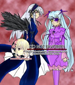 Rating: Safe Score: 0 Tags: 3girls black_wings blonde_hair dress frills image long_hair long_sleeves looking_at_viewer multiple multiple_girls red_eyes ribbon silver_hair standing suigintou tagme very_long_hair wings yellow_eyes User: admin