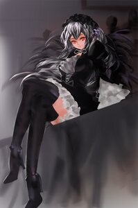 Rating: Safe Score: 0 Tags: 1girl bad_id bad_pixiv_id black_dress black_footwear black_legwear black_theme boots crossed_legs dress frills gothic_lolita hairband high_heel_boots high_heels image lolita_fashion lolita_hairband long_hair long_sleeves looking_at_viewer photoshop_(medium) pixiv_3510929 red_eyes rozen_maiden silver_hair sitting solo suigintou thigh_boots thighhighs wings User: admin