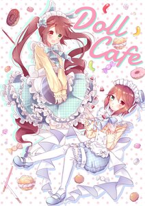 Rating: Safe Score: 0 Tags: 2girls bloomers bow brown_hair dress food frills green_eyes heterochromia holding_hands image long_hair lush multiple_girls pair polka_dot polka_dot_background red_eyes short_hair souseiseki suiseiseki thighhighs twintails white_legwear User: admin