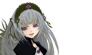 Rating: Safe Score: 0 Tags: 1girl bangs flower frills hairband image lolita_hairband long_hair looking_at_viewer rose silver_hair simple_background smile solo suigintou upper_body white_background User: admin