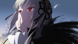 Rating: Safe Score: 0 Tags: 1girl bangs black_dress black_ribbon closed_mouth cloud day dress frills hairband image long_hair long_sleeves looking_at_viewer outdoors red_eyes ribbon sky smile solo suigintou User: admin