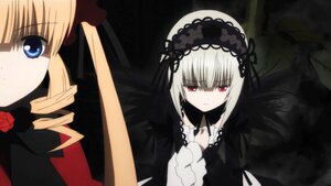 Rating: Safe Score: 0 Tags: 2girls black_ribbon blonde_hair blue_eyes bonnet dress drill_hair expressionless flower frills hairband image long_hair long_sleeves looking_at_viewer multiple_girls pair rose shinku suigintou twintails User: admin