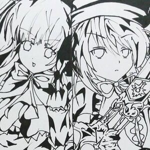 Rating: Safe Score: 0 Tags: 2girls blush eyebrows_visible_through_hair greyscale hat image long_hair looking_at_viewer monochrome multiple_girls pair ribbon shinku simple_background souseiseki twin_drills twintails User: admin