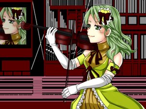 Rating: Safe Score: 0 Tags: 1girl auto_tagged dress elbow_gloves gloves green_eyes green_hair hair_ornament image instrument kanaria long_hair music playing_instrument ribbon smile solo transparent_background violin User: admin