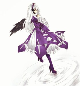 Rating: Safe Score: 0 Tags: 1girl black_wings boots dress frills full_body hairband high_heels image lolita_fashion long_hair long_sleeves ribbon ripples solo standing suigintou very_long_hair white_hair wings User: admin