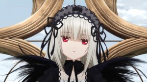 Rating: Safe Score: 0 Tags: 1girl bangs black_dress black_ribbon black_wings detached_collar dress eyebrows_visible_through_hair feathered_wings flower hairband image long_hair looking_at_viewer red_eyes ribbon silver_hair solo suigintou wings User: admin