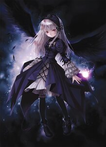 Rating: Safe Score: 0 Tags: 1girl black_legwear black_wings boots cross dress feathers flower frills full_body gothic gothic_lolita hairband image kishida_mel lolita_fashion long_hair long_sleeves looking_at_viewer pink_eyes red_eyes ribbon rose rozen_maiden silver_hair solo suigintou thighhighs wings User: admin