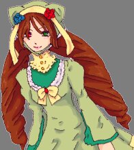 Rating: Safe Score: 0 Tags: 1girl brown_hair cowboy_shot dress drill_hair flower green_eyes heterochromia image long_hair long_sleeves red_eyes rose simple_background solo suiseiseki twin_drills very_long_hair white_background User: admin