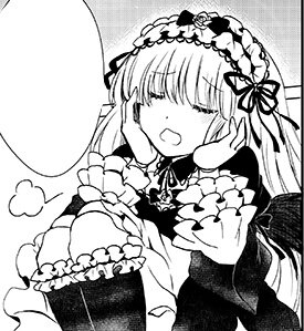 Rating: Safe Score: 0 Tags: 1girl blush breasts dress frills greyscale hairband image long_hair long_sleeves monochrome open_mouth solo suigintou User: admin