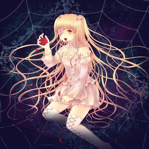 Rating: Safe Score: 0 Tags: 1girl blonde_hair boots constellation dress eyepatch flower image kirakishou long_hair open_mouth red_flower red_rose rose shooting_star silk sky solo spider_web star_(sky) starry_sky thigh_boots thighhighs thorns very_long_hair vines yellow_eyes zettai_ryouiki User: admin