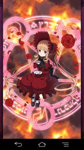 Rating: Safe Score: 0 Tags: 1girl blonde_hair blue_eyes bonnet bow dress flower image long_hair magic_circle petals red_dress red_flower red_rose rose rose_petals shinku solo twintails User: admin