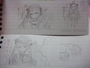 Rating: Safe Score: 0 Tags: dress hairband image lolita_hairband long_hair looking_at_viewer monochrome pair photo ribbon shinku sketch suigintou traditional_media User: admin