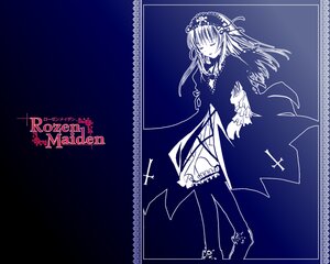 Rating: Safe Score: 0 Tags: 1girl artist_request bangs blue_background dress flower frills full_body hairband image lolita_hairband long_hair long_sleeves monochrome ribbon rozen_maiden simple_background solo standing suigintou very_long_hair User: admin