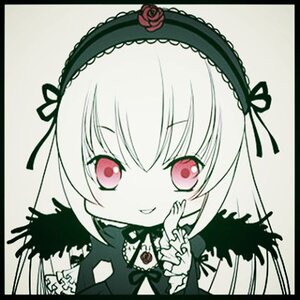 Rating: Safe Score: 0 Tags: 1girl bangs black_border black_ribbon dress eyebrows_visible_through_hair flower frills hairband image letterboxed long_hair long_sleeves looking_at_viewer red_eyes red_flower red_rose ribbon rose shikishi simple_background smile solo suigintou traditional_media User: admin