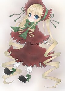 Rating: Safe Score: 0 Tags: 1girl blonde_hair blue_eyes bonnet bow bowtie dress full_body green_bow green_neckwear image long_hair long_sleeves looking_at_viewer red_dress shinku shoes solo standing twintails very_long_hair User: admin