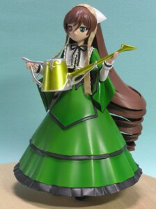 Rating: Safe Score: 0 Tags: 1girl brown_hair doll dress drill_hair frills green_dress green_eyes heterochromia holding long_hair long_sleeves looking_at_viewer red_eyes solo standing suiseiseki twin_drills twintails very_long_hair watering_can User: admin