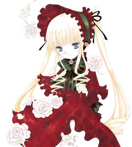 Rating: Safe Score: 0 Tags: 1girl blonde_hair blue_eyes bonnet bow bowtie dress drill_hair flower green_bow image long_hair long_sleeves looking_at_viewer pink_flower pink_rose red_dress rose shinku simple_background solo twin_drills twintails very_long_hair white_background white_flower white_rose User: admin