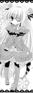 Rating: Safe Score: 0 Tags: 1girl barasuishou bow brooch dress frills full_body greyscale image long_hair long_sleeves monochrome ribbon shoes solo standing very_long_hair User: admin