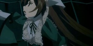 Rating: Safe Score: 0 Tags: 1girl brown_hair dress frills green_dress image long_hair long_sleeves ribbon solo suiseiseki upper_body User: admin