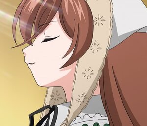 Rating: Safe Score: 0 Tags: 1girl blush brown_hair closed_eyes image portrait ribbon solo suiseiseki User: admin