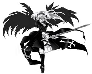 Rating: Safe Score: 0 Tags: 1girl auto_tagged bad_id bad_pixiv_id black_wings cross dress feathers frills full_body greyscale hairband image kirisato_itsuki long_hair long_sleeves monochrome rozen_maiden silver_hair solo striped suigintou sword weapon wings User: admin