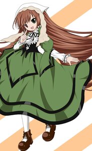 Rating: Safe Score: 0 Tags: 1girl :d brown_hair dress full_body green_dress green_eyes hat heterochromia image long_hair long_sleeves looking_at_viewer open_mouth red_eyes shoes smile solo suiseiseki very_long_hair white_legwear User: admin