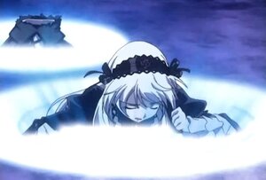 Rating: Safe Score: 0 Tags: 1girl auto_tagged cat closed_eyes dress frills hairband image long_sleeves sleeping smile solo suigintou User: admin