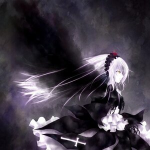 Rating: Safe Score: 0 Tags: 1girl black_dress chikuyama commentary_request dress floating_hair flower frills from_side gothic_lolita image lolita_fashion long_hair long_sleeves rose rozen_maiden saber_alter silver_hair solo suigintou very_long_hair white_hair wings yellow_eyes User: admin