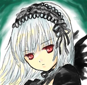 Rating: Safe Score: 0 Tags: 1girl bangs black_dress black_ribbon black_wings closed_mouth dress eyebrows_visible_through_hair frills hairband image lolita_fashion long_hair looking_at_viewer red_eyes ribbon silver_hair solo suigintou wings User: admin