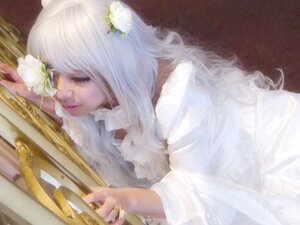Rating: Safe Score: 0 Tags: 1girl bangs bow_(instrument) closed_eyes closed_mouth eyelashes flower hair_ornament holding_instrument instrument kirakishou lips long_hair music piano playing_instrument realistic solo violin white_hair User: admin