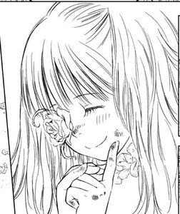 Rating: Safe Score: 0 Tags: 1girl bangs blush closed_eyes flower greyscale image kirakishou long_hair monochrome rose smile solo User: admin