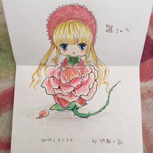 Rating: Safe Score: 0 Tags: 1girl artist_name bangs blonde_hair blue_eyes blush bow bowtie dated dress eyebrows_visible_through_hair green_bow green_neckwear image long_hair long_sleeves looking_at_viewer marker_(medium) photo red_dress shikishi shinku sidelocks signature solo traditional_media twintails watercolor_(medium) User: admin